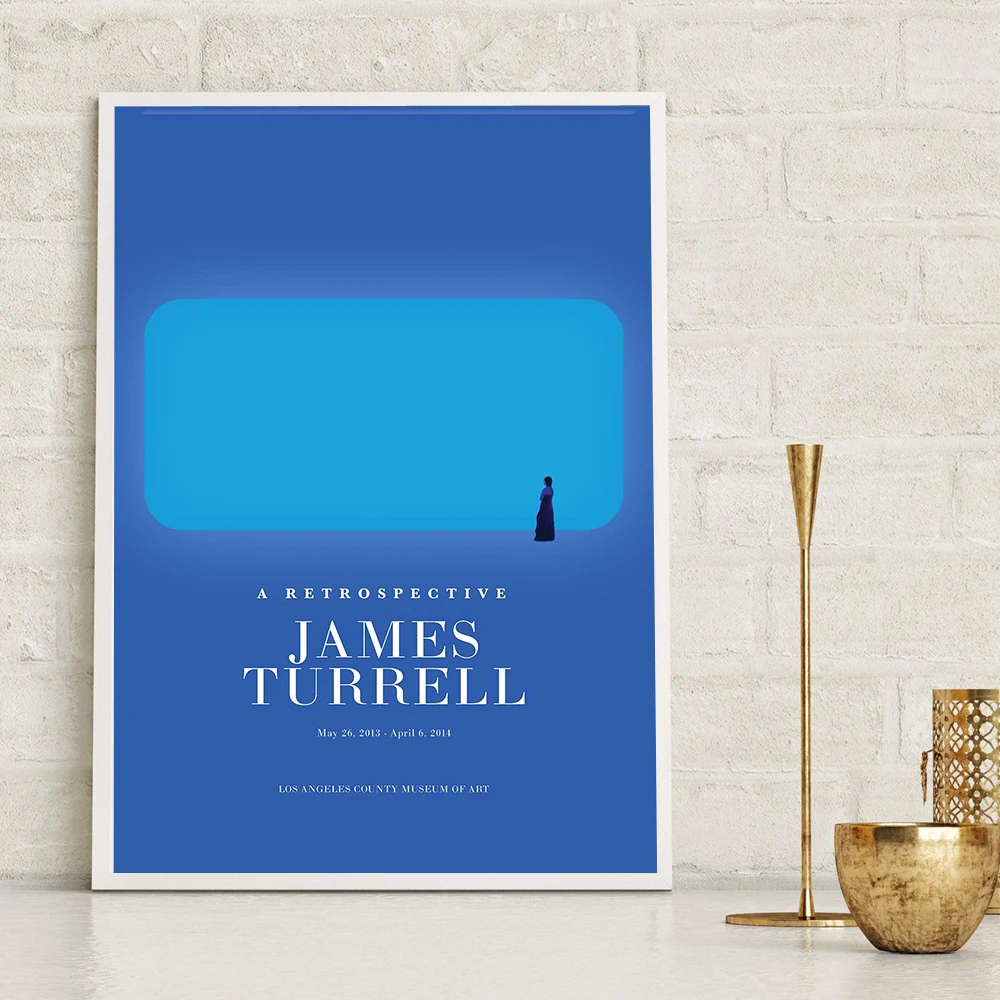 

James Turrell Reviews LACMA Exhibition Poster Nordic Modern Canvas Painting Tate Modern Gallery Prints Living Room Home Decor