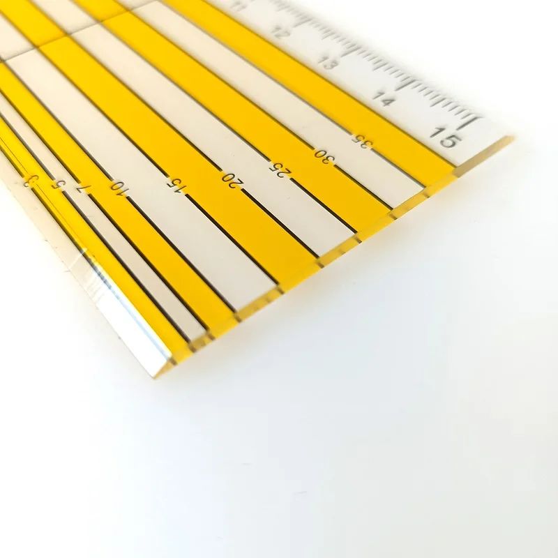 15cm Acrylic Sewing Ruler Multifunctional Patchwork Ruler DIY Handmade Manual Measuring Ruler 2mm Thick KPR5150