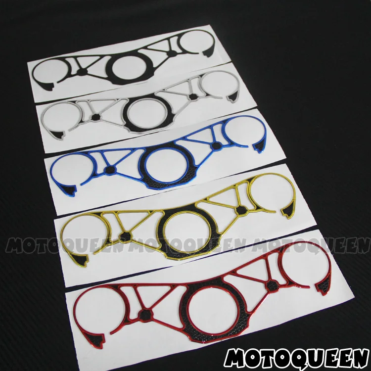 3D Motorcycle Decals Pad Triple Tree Top Clamp Upper Front End  Stickers for Yamaha YZF R1 YZF-R1 YZF1000 2009-2011