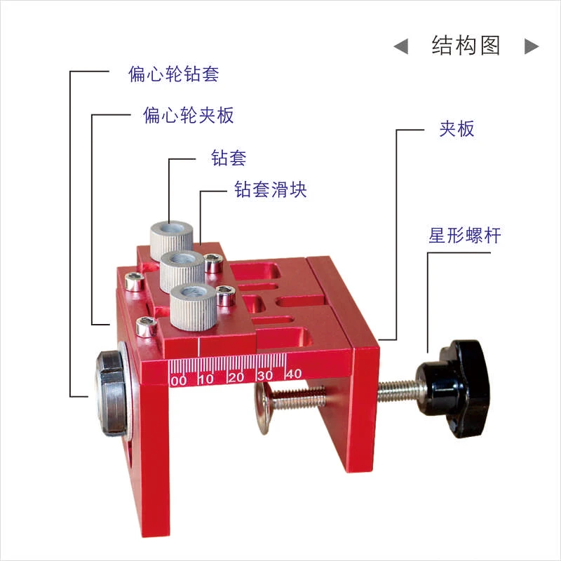 Multifunction Woodworking Doweling Jig Kit Adjustable Drilling Guide Puncher Locator For Furniture Connecting Carpentry Tools