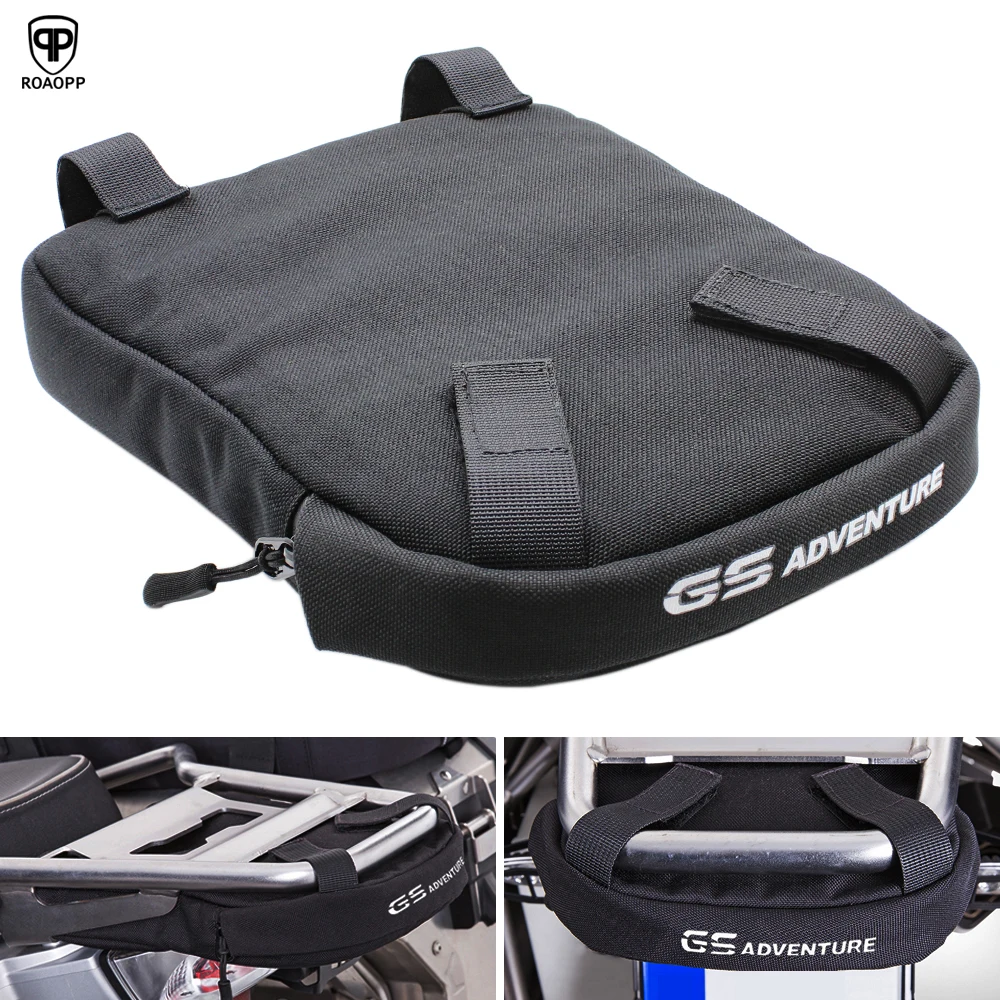 

ROAOPP Motorcycle Rear Frame Bag Rear Tail Bag Mobile Phone Tool Bag for BMW R1200 GS LC Adv R 1250 GS Adventure 2014-2020 Black