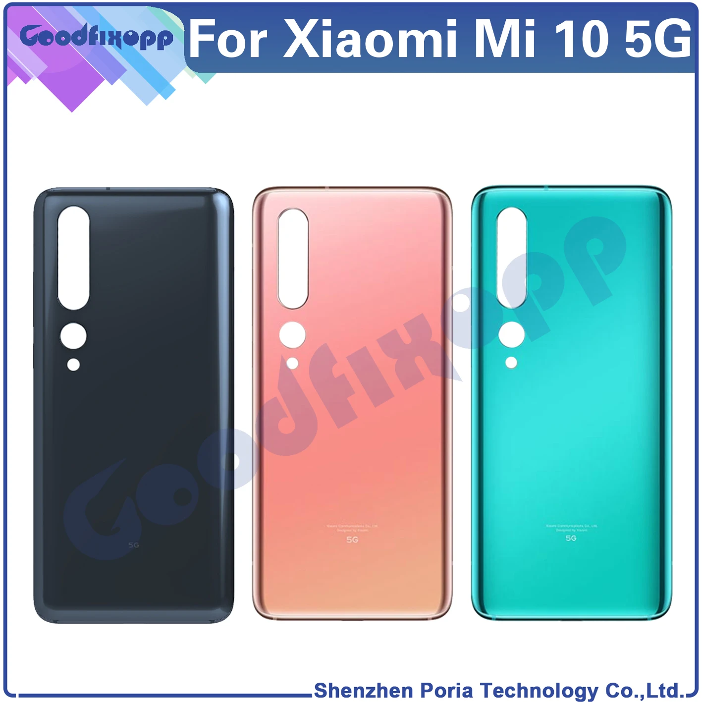 

For Xiaomi Mi 10 5G Battery Cover Back Replacement Housing Door Case Back Cover Rear Cover For Mi10 M2001J2G M2001J2I