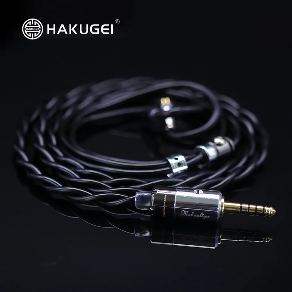 FENGRU HAKUGEI Black Dragon Earphone upgrade cable 2Pin 0.78mm MMCX gold silver palladium advanced element hybrid cable for kxxs