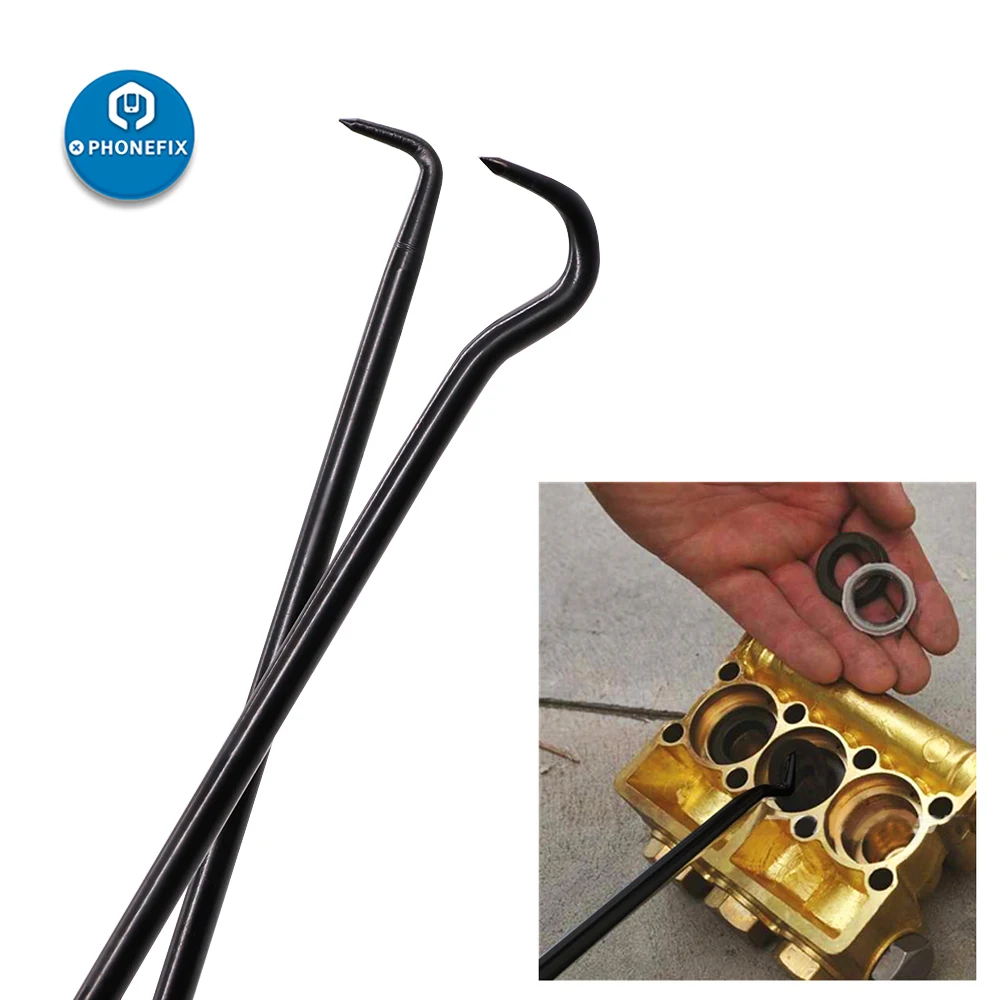 9Pcs di Precisione Auto Paraolio Gancio Pick Set di Precisione Raschietto Hook Pick Set per Auto Sistemi di Accensione O- anello di Tenuta di Rimozione Puller
