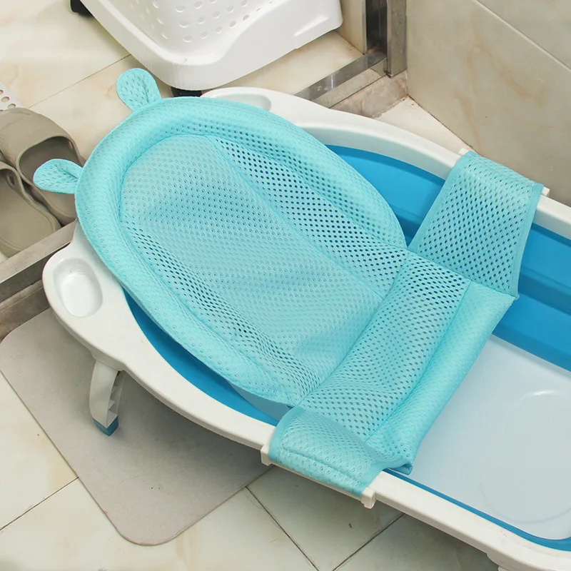 Baby Bath Pad com T-type Net, pode ajustar o banho recém-nascido, esteira de proteção, acessórios de banho, Baby A Products