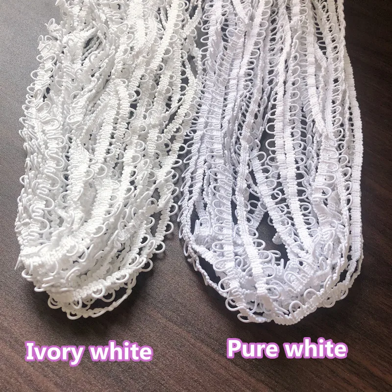 3 Yards/Lot Hochzeitskleid Rückenverschluss-Seil Manuelles DIY-Zubehör Verschluss-Knopfloch Kleidungszubehör RS140 – Detail 2
