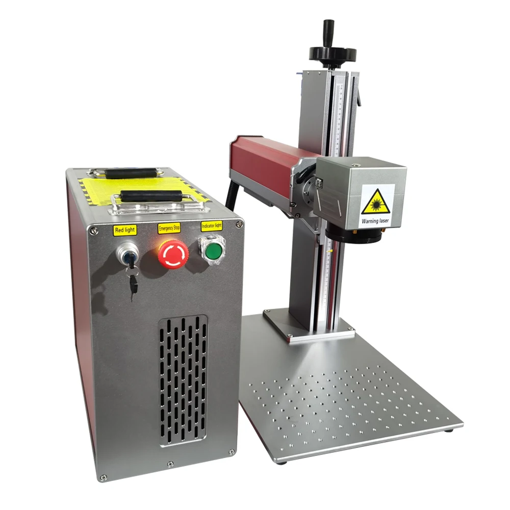 30W Split Fiber Laser Marking Machine Metal Engraver Nameplate Dog Tag Stainless Steel Laser Metal Cutting Machine