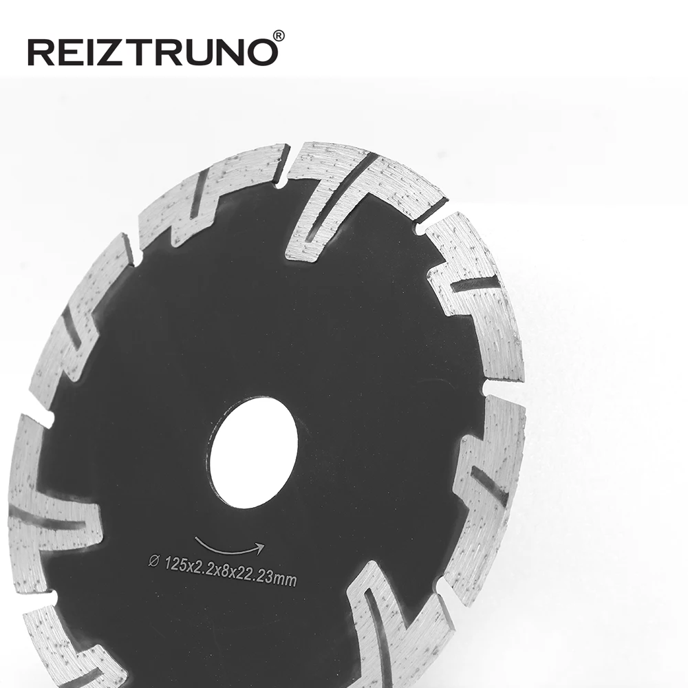 Reiztruno 125 ミリメートルダイヤモンド鋸刃 t-セグメントドライカット花崗岩の石コンクリート切断刃保護歯