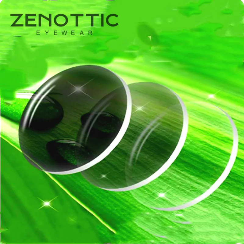 ZENOTTIC Prescription Photochromic Lenses 1.56 1.61 1.67 (+12.00~-12.00) CR-39 Aspheric Hyperopia Myopia Photochromic Lenses