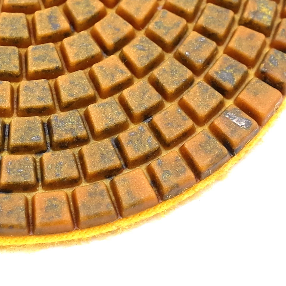 Imagem -06 - Mosaico de Almofadas de Polimento com Peças Super Argolas para Polir Granito ou Piso de Concreto tipo Mármore