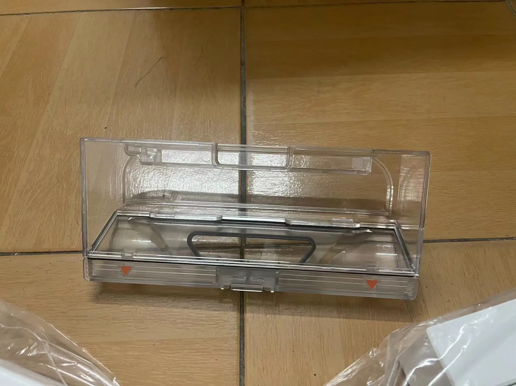 Accesorios de caja de polvo para Xiaomi Mijia 1C STYTJ01ZHM, aspiradora robótica Roborock, piezas de cubo de polvo con filtro hepa