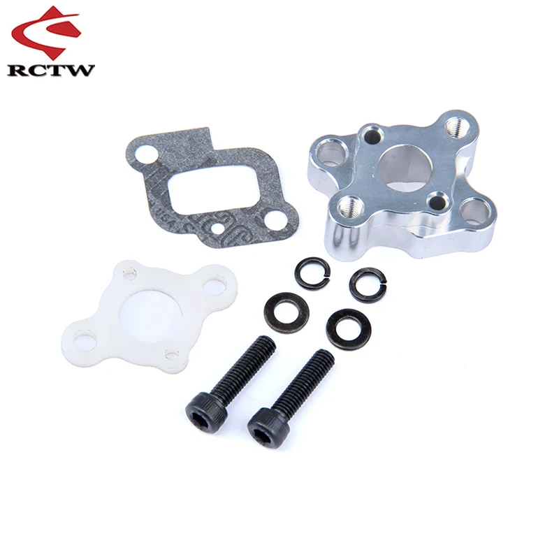 CNC Intake Manifold Set FOR 23-30.5CC Gas Engine Zenoah CY for HPI Baja 5b 5t 5sc Losi 5ive T Rovan King Motor Rc Car Parts