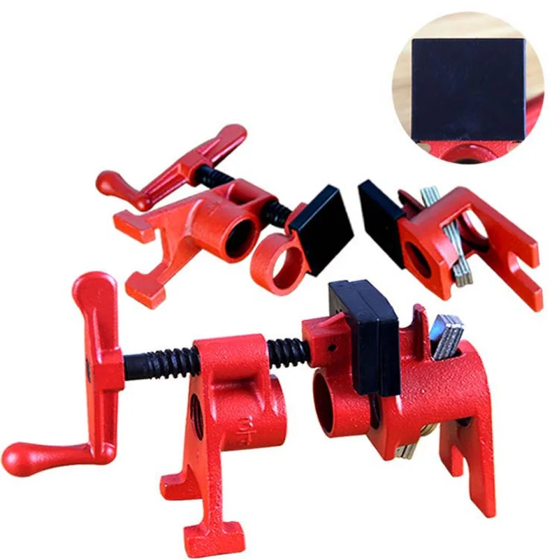 1/2 Inch Strong Fixed Pipe Clamp Woodwork Heavy Duty Wood Gluing Hose Fixture Fast F Clip Carpenter Woodworking Tools