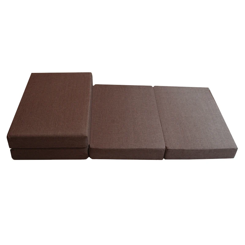 45D High-Density Sponge Four-Folding Mat Dormitory Single Double Folding Mattress Siesta Mat