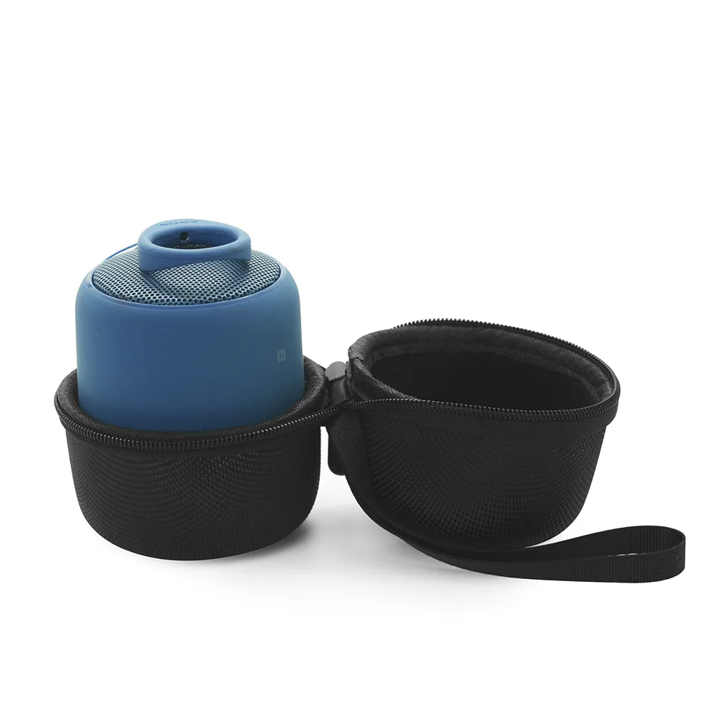Bolsa de coluna para alto-falante, bolsa preta de nylon com zíper bluetooth para viagem ao ar livre e alça para sony xb10/sony srs xb1