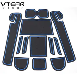 Vtear Per SUZUKI Swift accessori sportivi Porta Groove Zerbino porta slot pad in gomma Anti-Slip porta slot pad adesivo Interno 2018 2019