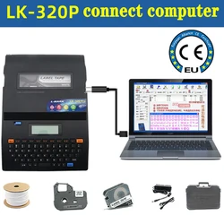 PVC Tube Printer Wire Marking Machine Cable id Printer +Can Connect PC Electronic Lettering Machine LK-320P