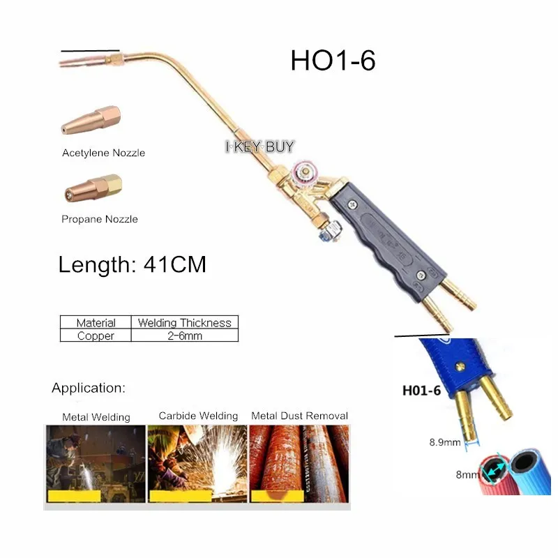 Gun Shooting Suction Type Injection Style Manual Welding Torch Oxygen Jet Suction Manual Propane Acetylene Welder Torches H01-6