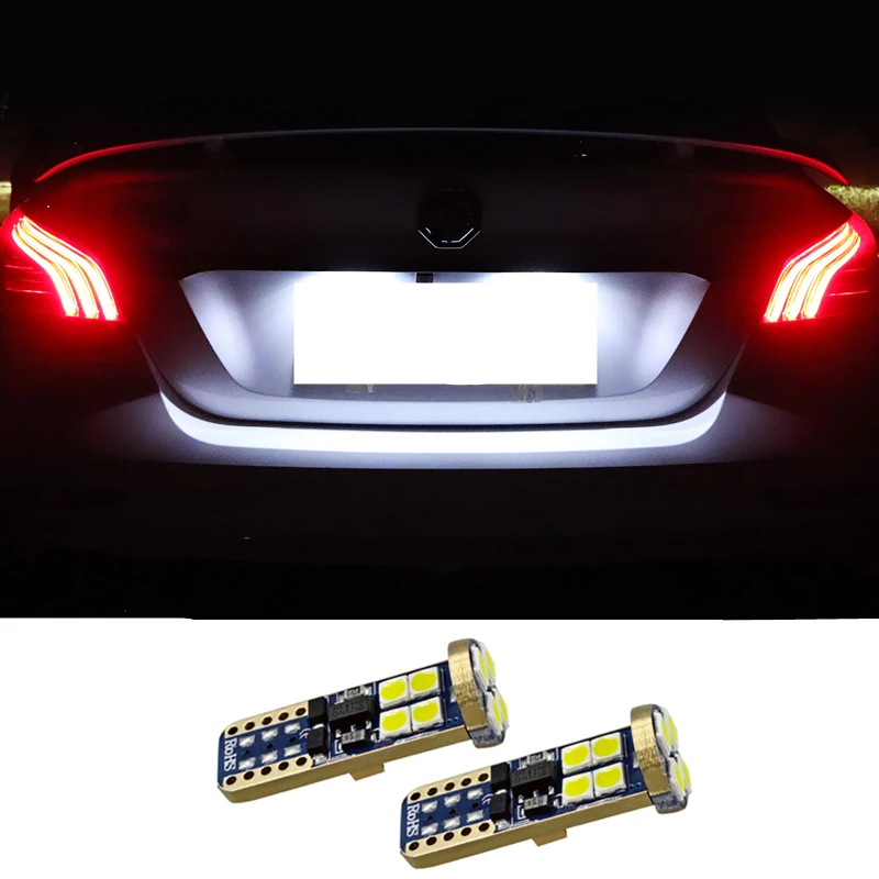 2pcs Led Energy Saving High Brightness License Plate Lights Accessories For MG ZS EV HS MG6 MG5 EZS 2017 2018 2019 2020 2021