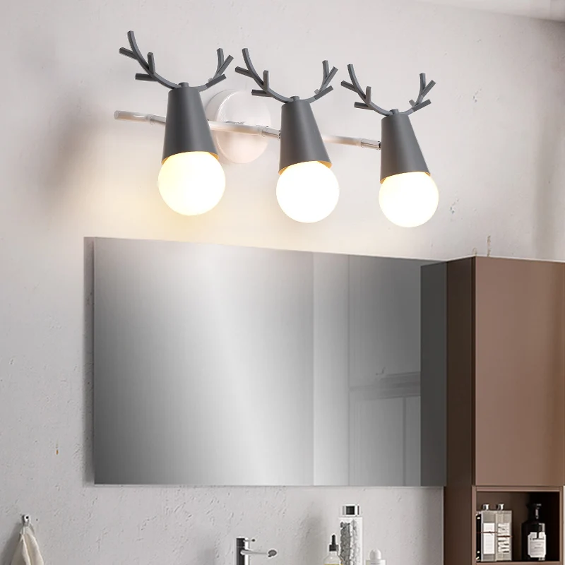 

Nordic Antlers Wall Lamp Adjustable LED Wall Lights Colorful Deer Bedroom Reading Sconce Wall Mounted Children Room Lighting E27