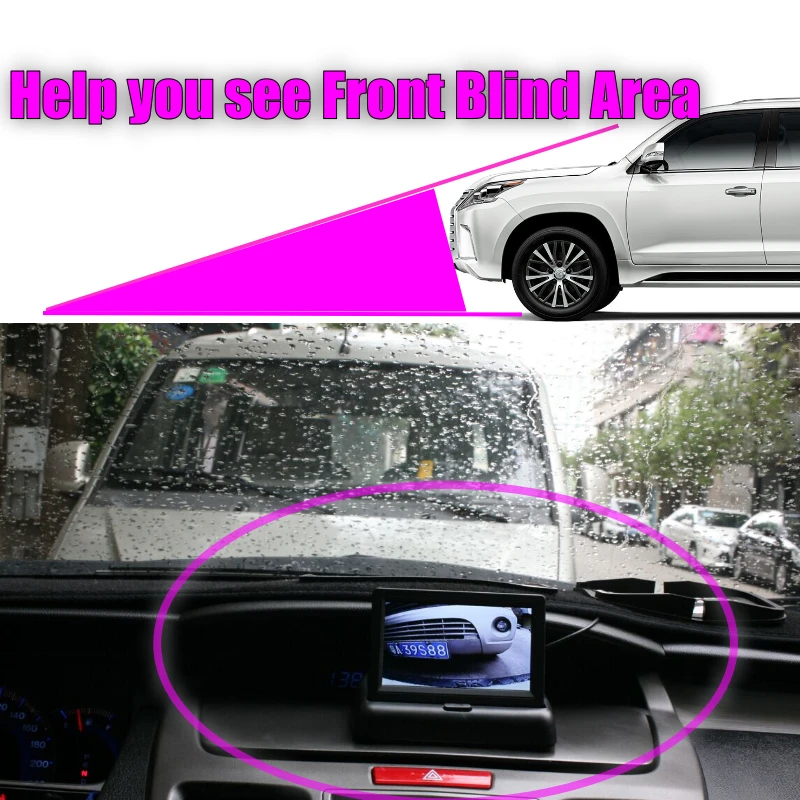 For Toyota RAV4 (XA40) 2013 -2018 Car Front View Camera Forward Logo AUTO HD CCD RCA NTSC OEM CAM Accessories