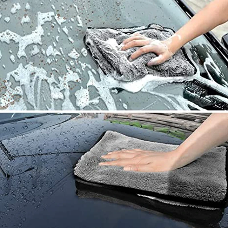 Auto Wash Microfiber Towel Polishing Wash Towels Car Cleaning Drying Cloth Hemming Car Care Detailing Wash Towel For VW Toyota