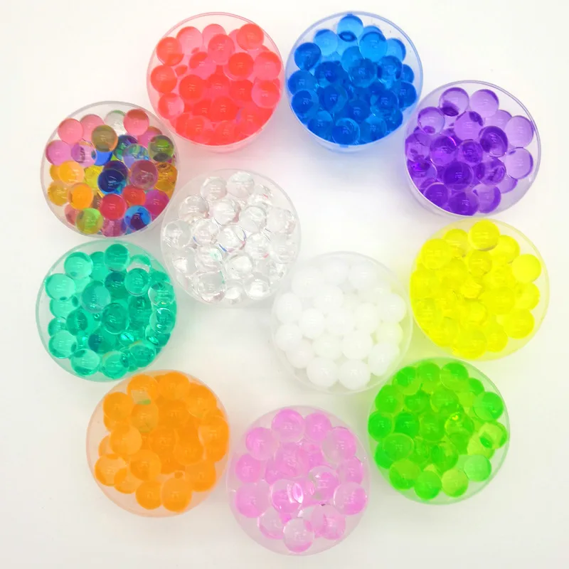 Hot Sale 300 PCS/lot Water Beads Pearl Shaped Crystal Soil Water Beads Mud Grow Magic Jelly Balls Wedding Home Decor Hydrogel