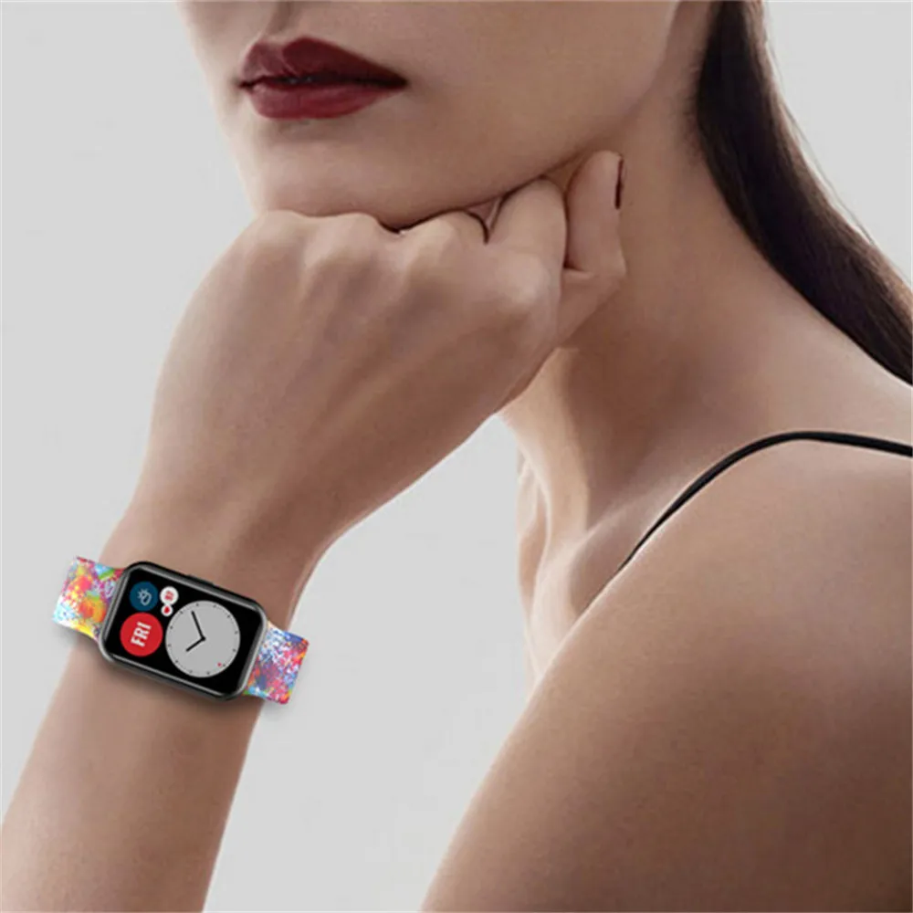 Dây Silicone Cho Đồng Hồ Huawei Watch Phù Hợp Với Đồng Hồ Thông Minh Smartwatch Dây Khóa Thép Không Gỉ Công Cụ Và Khóa Vòng Tay Correa Dây Đeo Dây Đeo Tay