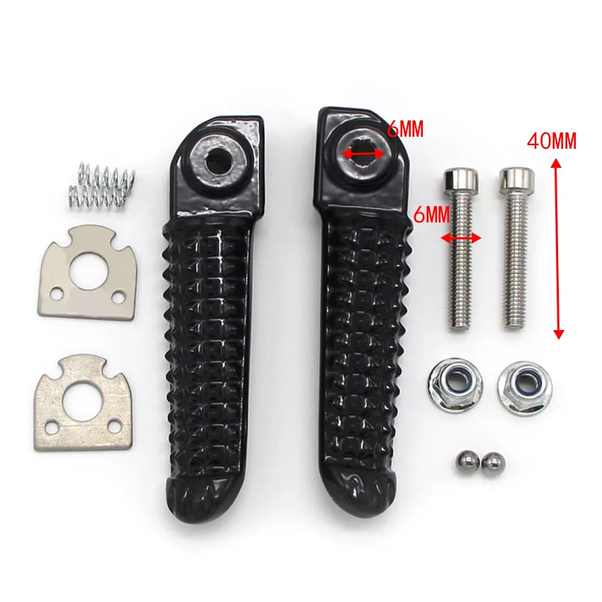 

motorcycle Rear Footrest Foot Pegs Pedals For Yamaha YZF R1 R1M RaceBase R1S Limited Edition YZF600 R6R 5JJ-27431-10 5JJ-2744100