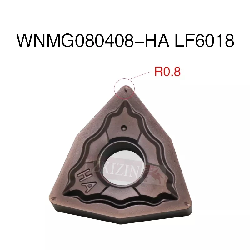 10pcs WNMG080404 WNMG080408 HA HS JMS MA MS MQ LF6018 DESKAR Carbide Insert Cutter CNC Lathe Turning Tool for Stainless Steel