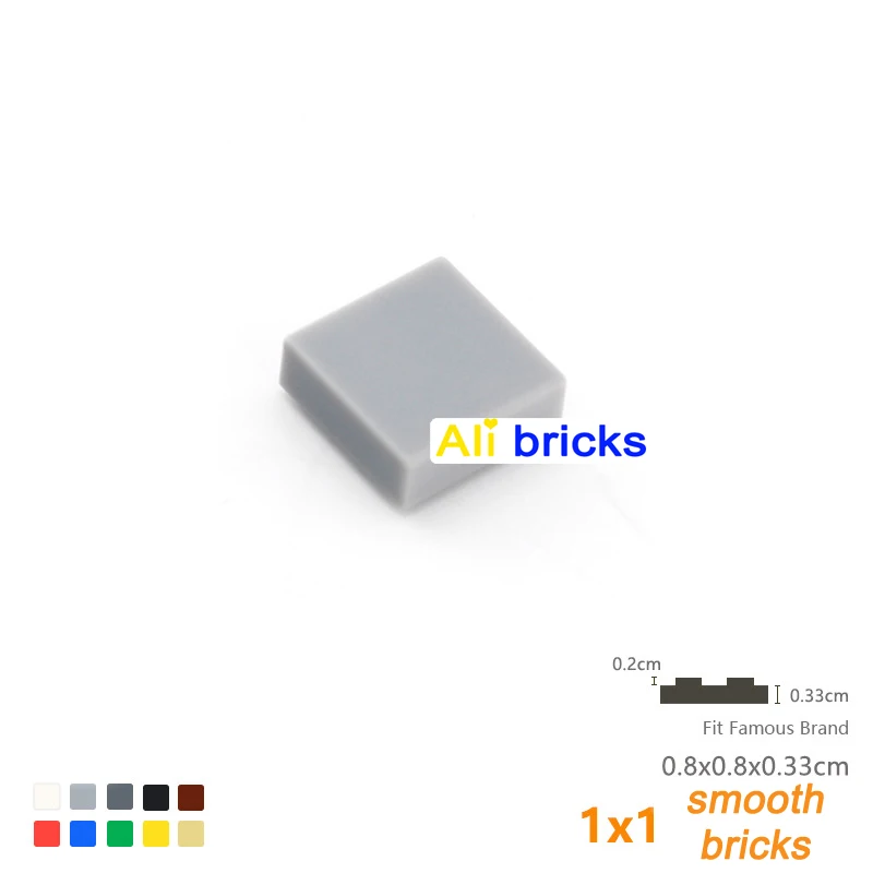 MOC Construction Architecture Base Bricks, DIY Board, Acessórios a Granel, Compatível com 3070 Block, 1x1 Tile, 100Pcs