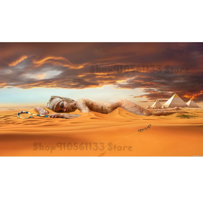 

DIY Diamond Painting Desert Landscape Art Gods of Egypt Wilderness Pyramids diamond Embroidery 5d mosaic Full Drill GG2955