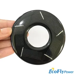 2.5V 80mA 73.5mm Solar panel DIY Mini Mono Solar Cell Module Circle Round Solar Panel Epoxy Board
