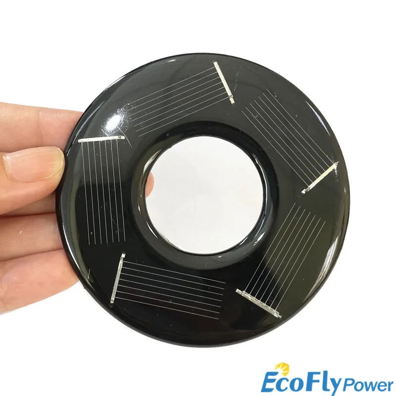 Solar Power 2.5V 80mA DIY Mini Mono Solar Cell Module Circle Round Solar Panel Epoxy Board