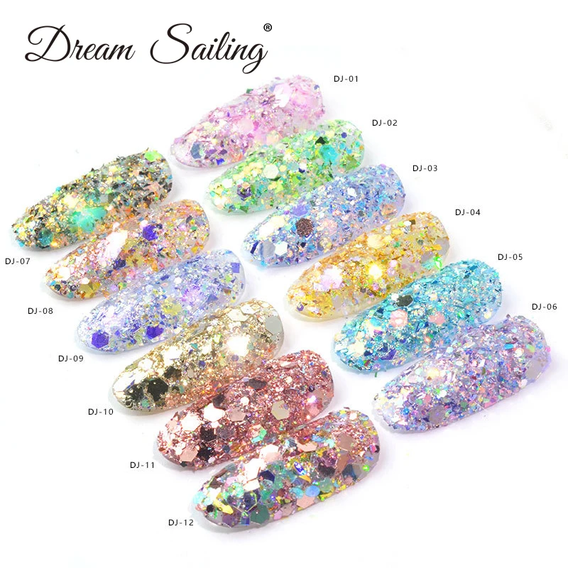 

Nail Art Decoration Pigment Flakes Holographic Nail Glitter Laser Chrome Galaxy Nail Powder Holo Nail Sequins Paillettes Dust