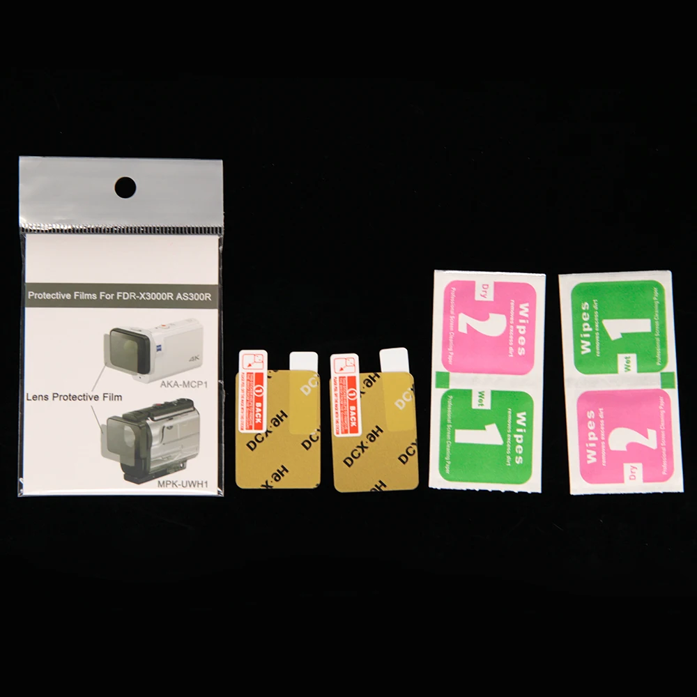 واضح عدسة حامي فيلم ل AKA-MCP1 MPK-UWH1 لسوني كاميرا العمل HDR-AS300r AS50v FDR-X3000R اكسسوارات