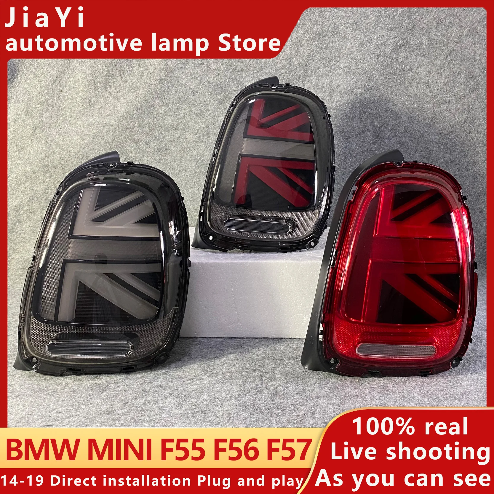 VLAND Car Styling for  F55 F56 F57 Tail Lights 2013-now for Rear Light DRL+Turn Signal+Brake+Reverse LED lights