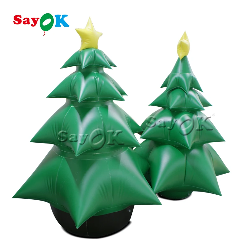 

1pc 2m/3meters Inflatable Christmas Tree Inflatable Christmas Decorations PVC Giant Tree Model for Store Home Yard Party Event