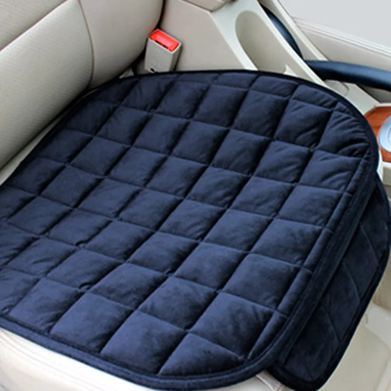 Car Seat Cover Leather/Flax/Plush/Mesh Seat Cushion Anti-slip Front Chair Seat Breathable Pad Vehicle Auto Car Seat Protector