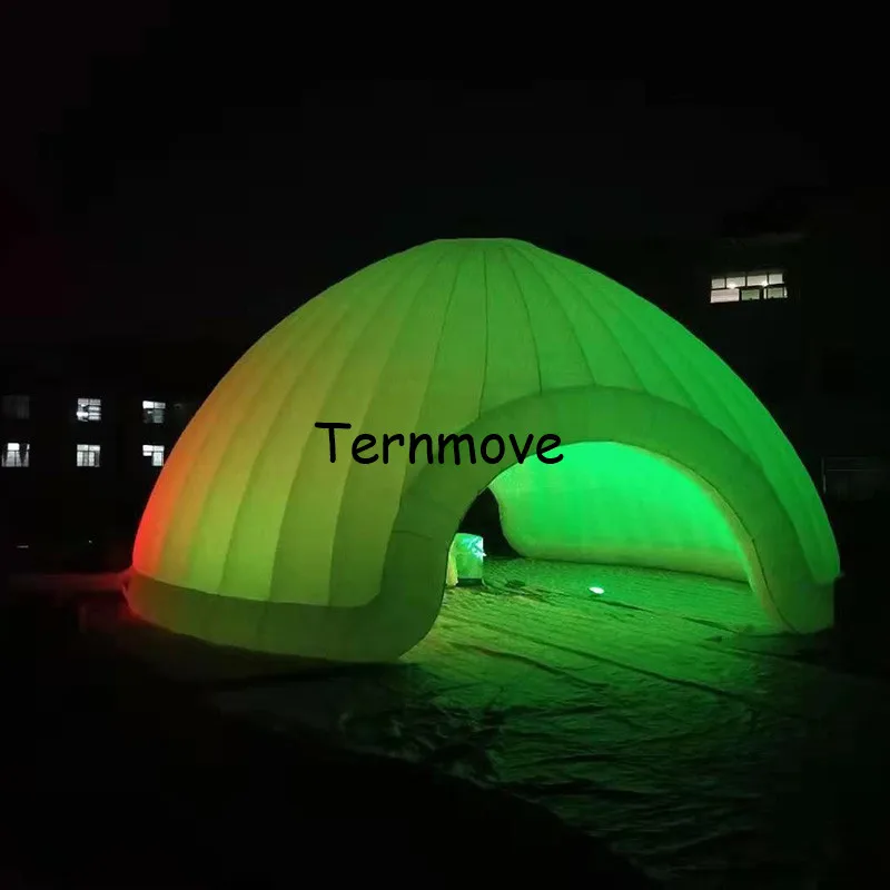 LED Inflatable Dome Tent Booth For Rental Business portable high quality White photobooth enclosure led inflatable dome tent