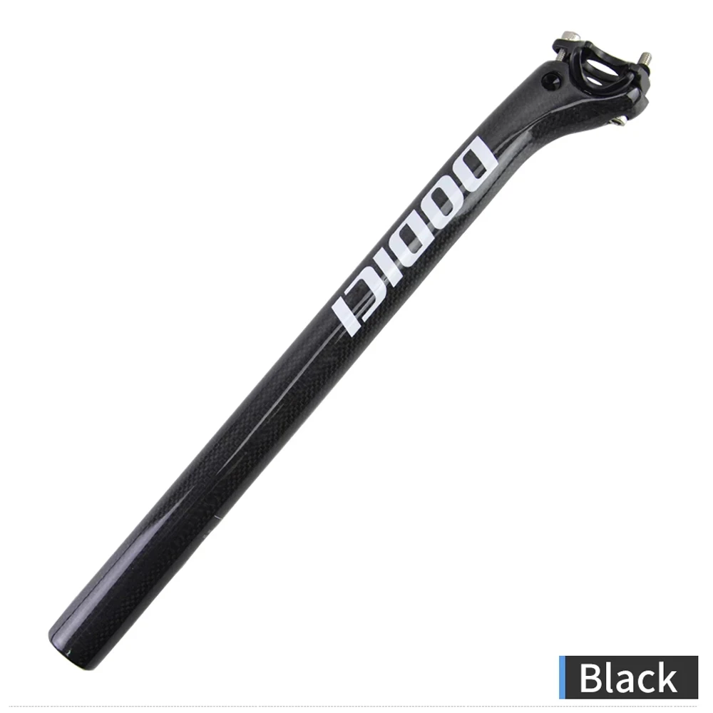 Bicycle Carbon Seat Post,27.2/30.8/31.6mm MTB Carbon Seatpost,Length 340/400mm Bike Seatpost,Mountain Road Cycling Accessories