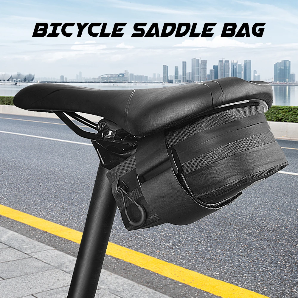 SAHOO Bicycle Saddle Bag Reflective Cycling Rear Seat Post Large Capacity Case Water Resistant Tail Bike Accessories bicicleta