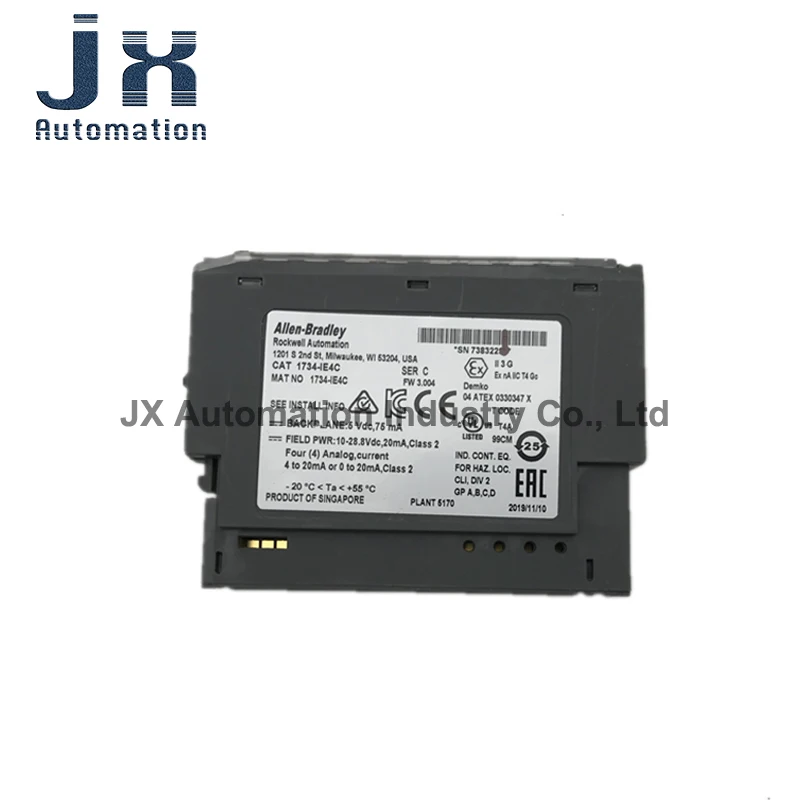 100% جديد وأصلي PLC 1734-IE4C 24VDC 4 قنوات عالية الكثافة التناظرية وحدة الإدخال الحالية