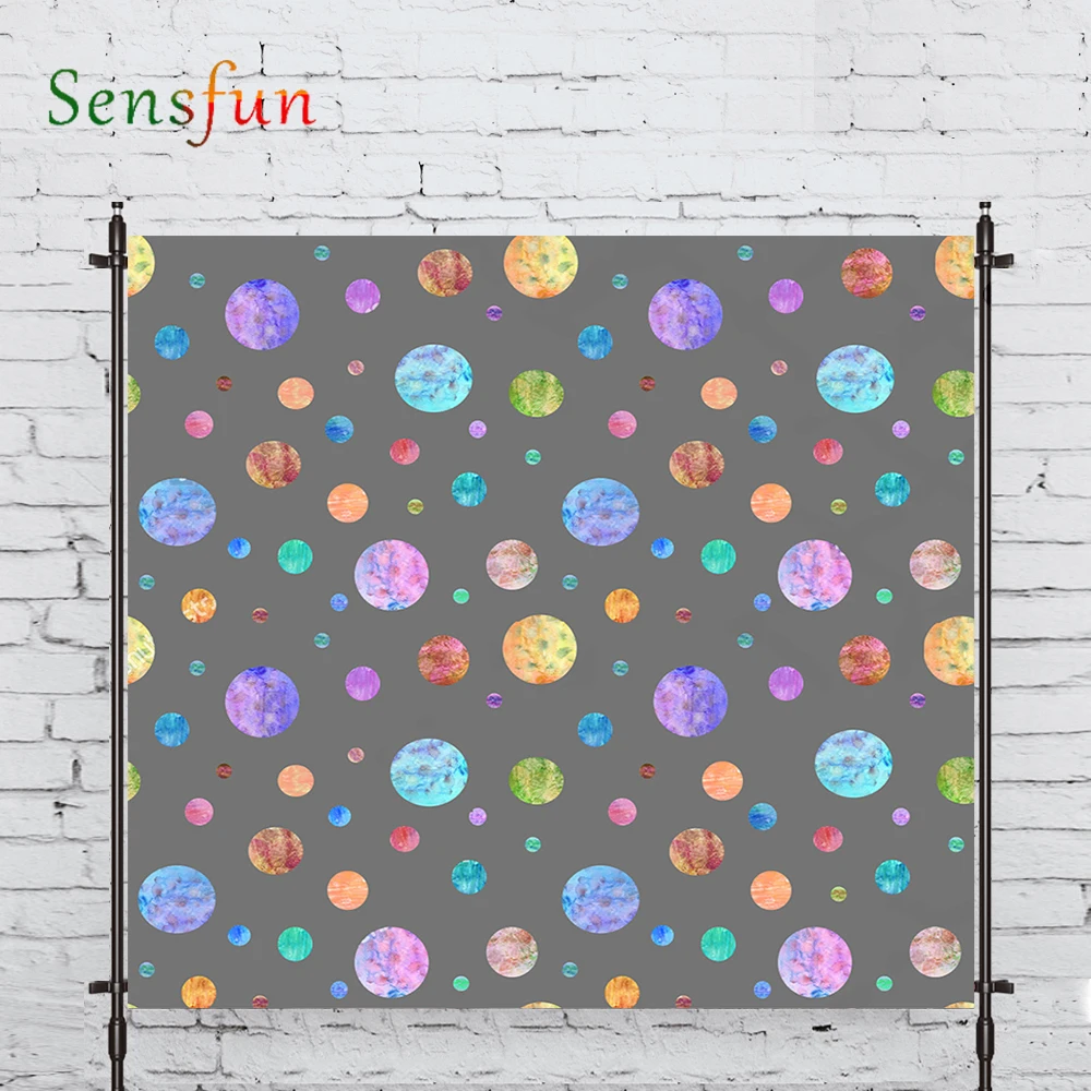 LEVOO Photography Background Colorful Spot Rule Pattern Bokeh Backdrop For Photo Studio Photocall Vinyl Background