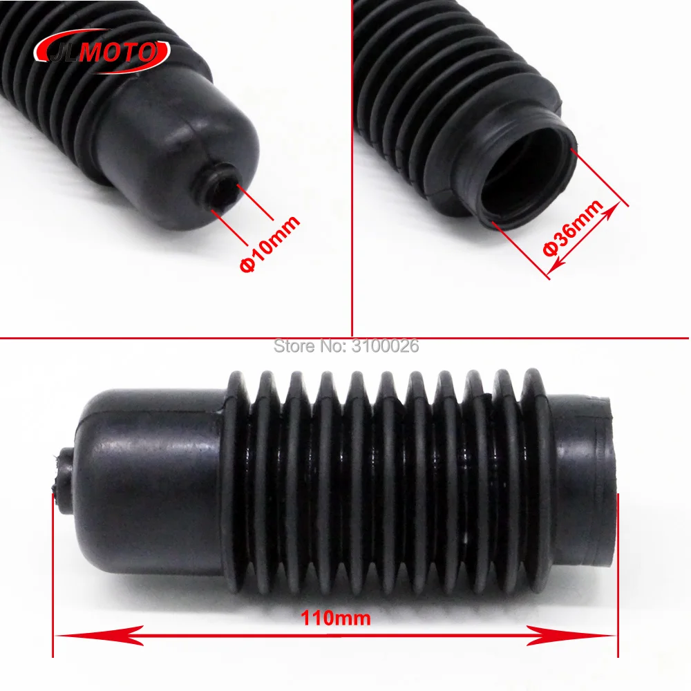 Gear Rack and Pinion Bellows Kit Rubber Gear Boot Cover Fit For Steering Gear Rack and Pinion UTV ATV Buggy Go Kart Golf Bike