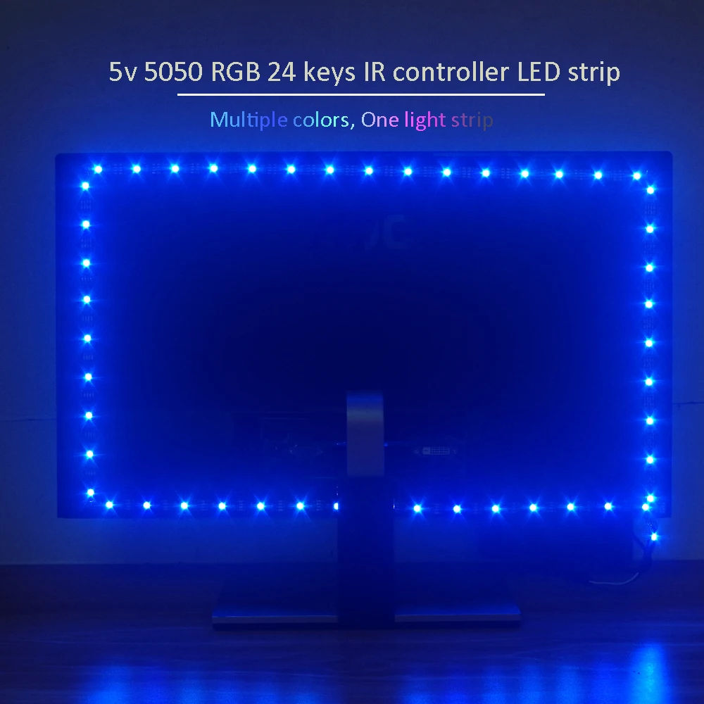 USB listwy RGB LED 5050 taśmy kontroler Gabinete oświetlenie otoczenia 55 32 Cal za podświetlenie TV 4K HDMI 5v dla graczy Gamer dekoracja szafki