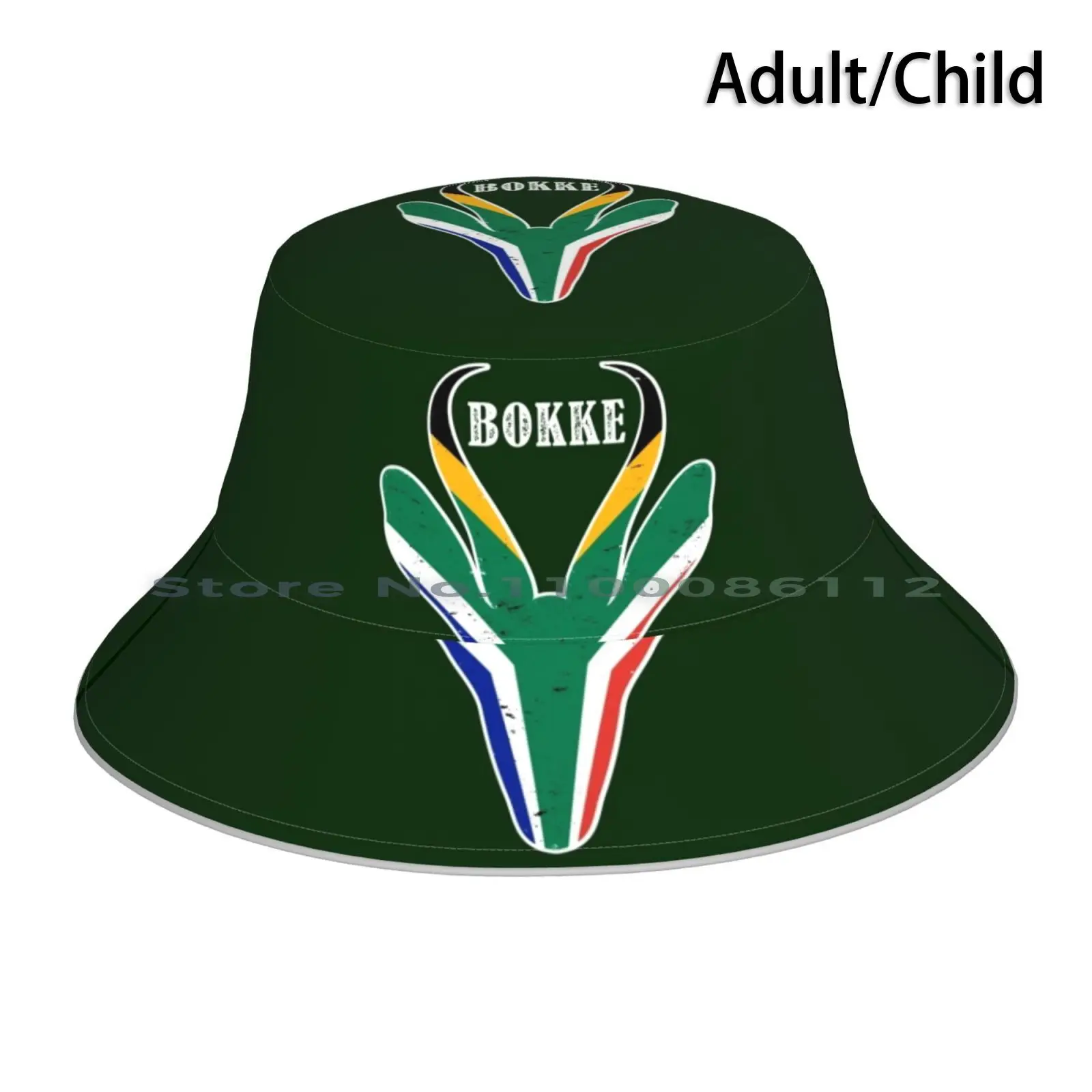 South African Rugby Springbok Bokke Bucket Hat Sun Cap South Africa Bokke Bokbefok Braai Flyhalf Hooker Tackle Brimless Knitted