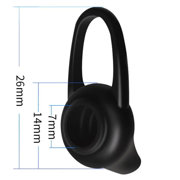 8Pcs Silicone Ear Hooks Tips for Bluetooth-compatible Earphone,Replacement Ear Bud Ear Tips Cushions Earplugs Earbud