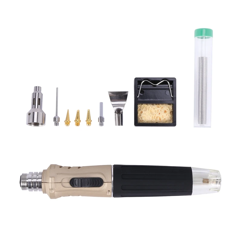 HS-1115K Professional Butane Gas Soldering Iron Kit Welding Kit Torch