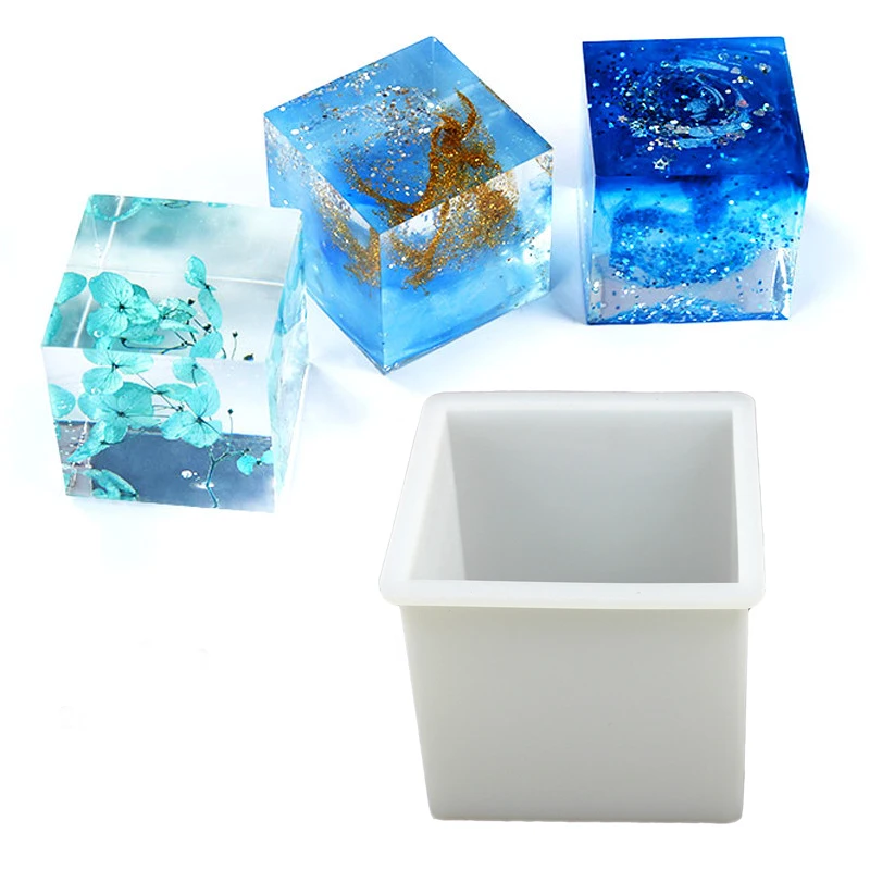 

Transparent Silicone Square Mould DIY Epoxy Resin Molds Tools Candle Soap Making Handmade Plaster Aromatherapy Resin Crafts